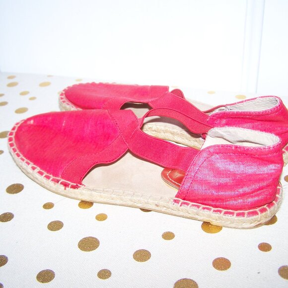 Kenneth Cole Reaction Metallic Espadrilles Sandals Sz 7 - Picture 4 of 6